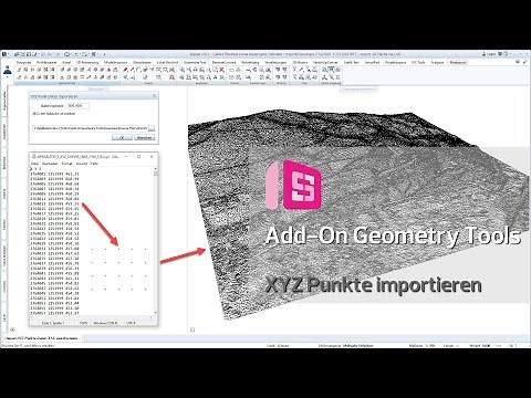Allplan Add-On Geometry Tools V2 - XYZ Geländepunkte importieren