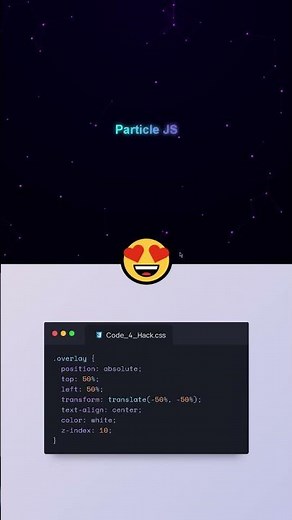 Particle JS | Web development Project | #frontend #foryou #shorts #trending #cpding #particlejs #c