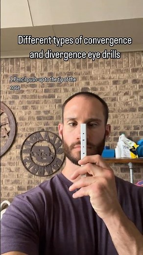 ￼Vergence eye drills for better overall eye health #braintraining #visiontraining #brainexercises