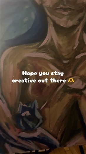 I hope you explore your curiosity creativity today 🫶 If you’re scared of messing up, remember: I painted an alien corpse and posted it online. You can do anything. #painting #acrylicpainting #artistsoftiktok #womenartists #cat