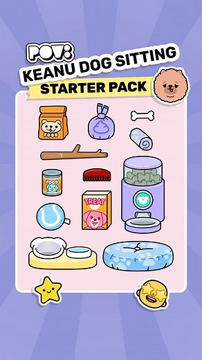 Toca Boca on Instagram: "The key thing to remember 🤔 when it comes to dog 🐶 sitting is that you’re NEVER supposed to actually sit on the dog. 🤷 Hit 🔗 in bio to 👀 KEANU in POV: YOU’RE A SNOOP! 🍿 #pov"