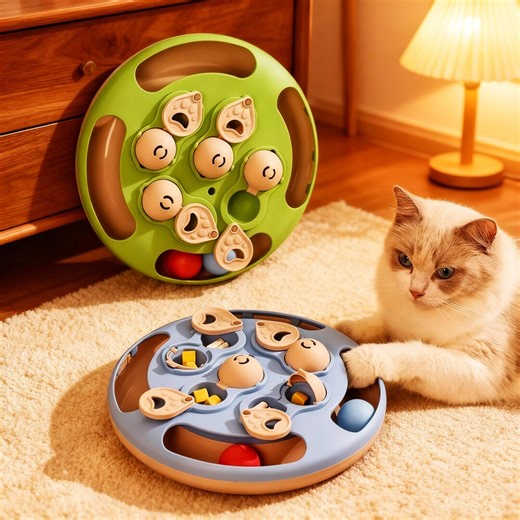 Interactive Cat Puzzle Feeder: Slow Feeder, IQ Training Toy - Etsy