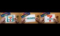 Mix of 3 videos from youtube : How to draw 7-Eleven