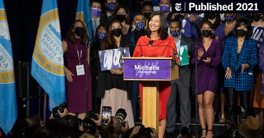 Michelle Wu is elected mayor of Boston.