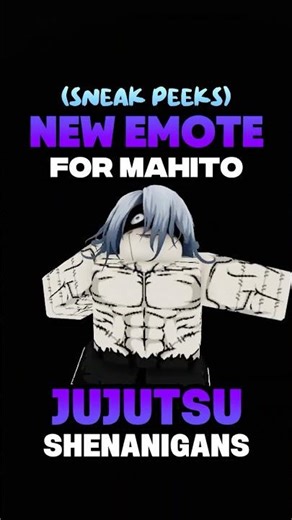 JJS Mahito Emote Sneak Peek (Jujutsu Shenanigans) #jujutsushenanigans #jjs #roblox