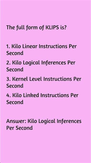 KLIPS full form 📘 #shorts #bpsc #ncert
