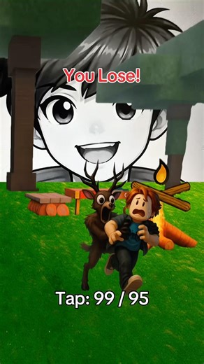 Can Bacon escape from Deer? #roblox #99nightintheforest #bacon #deer