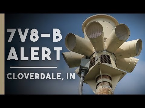 Sentry 7V8-B | Full Alert | Cloverdale, IN (Putnam Co.Tornado Siren Test)