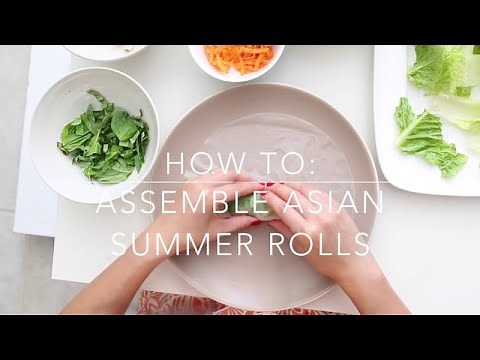 How to Wrap Asian Summer Rolls | by @cooksmarts