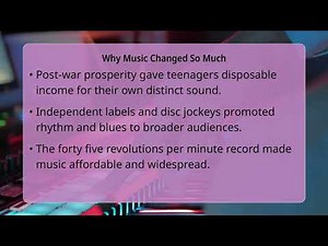 How Did Pop Music Evolve Throughout The 1950s?