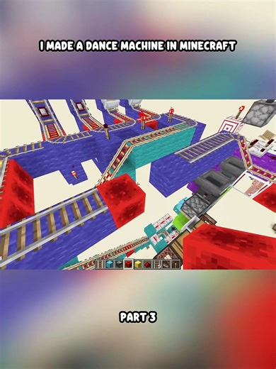 I made a dance machine in Minecraft Part 3#fpy #minecraft #dance #machine #made