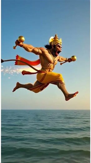 📿 Hanuman's Single Leap To Reach SriLanka from India ✨#shorts