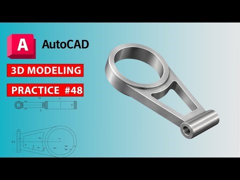 AUTOCAD 3D basic modeling for mechanical practice work #48 #autocad #rkmahato #rkmahato_07