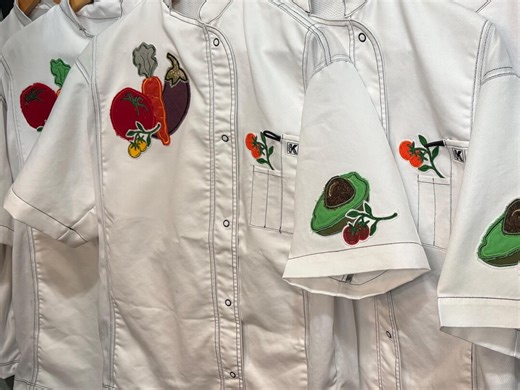 Women's Custom "garden Variety" Chef Coat - Etsy