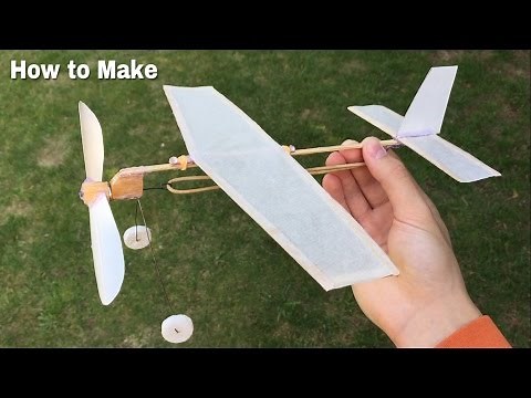 How to Make a Simple Rubber Band Powered Airplane at Home