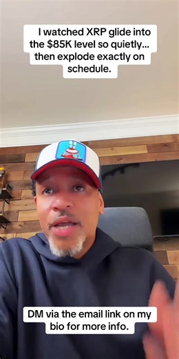 I watched XRP glide into the $85K level so quietly… then explode exactly on schedule. DM via the email link on my bio for more info.