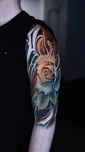 Inknation Studio / Tattoo studio NYC on Instagram: "A true masterpiece by our Resident Artist @carol_tattoart at @inknationstudio NYC, this stunning floral color realism tattoo showcases expert precision and lifelike vibrancy — a perfect example of why we’re known as the best tattoo shop in New York. Carol specializes in both color realism and black & white realism, delivering exceptional detail and artistry in every piece. Now booking for February 2026 — don’t miss your chance to get tattooed b