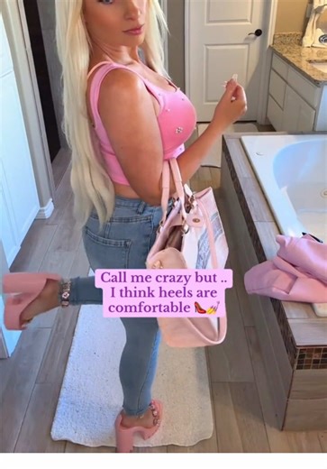 Life’s too short for boring shoes — hello, pink 💅 High heels, higher confidence — call me crazy 🩷💫 #Heels #pinkheels #Heeladdict #fyp #comfortableheels