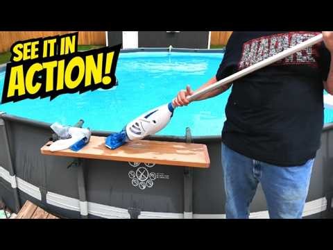 Watch Me Fully Clean My Above Ground Pool with Vacuum