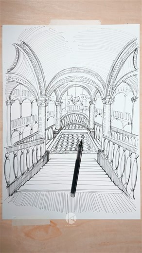 How to draw with pen: NO rulers and NO erasers