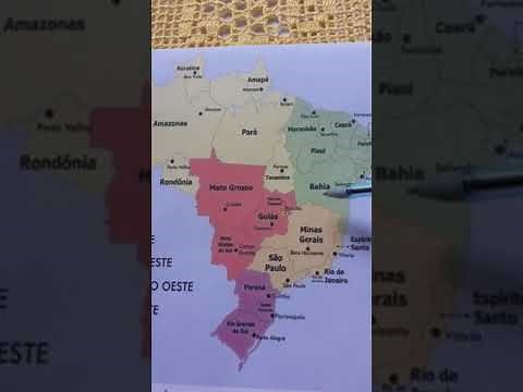MAPA DO BRASIL DIVIDIDO EM REGIÕES