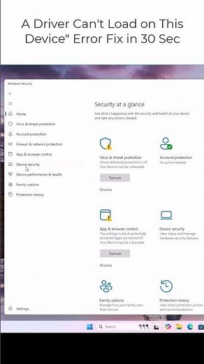 A Driver Cannot Load on This Device – Easy Fix in 30 Seconds! 🚀