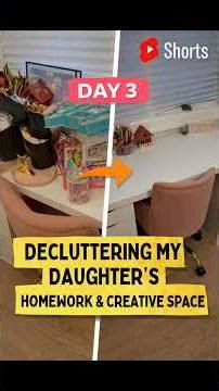This Homework Desk Was Out of Control 😳 | Decluttering Day 3