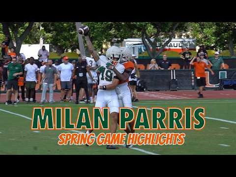 Milan Parris Spring Game Highlights, 1-on-1s & Full Team Drill | Strong Day For 6-5 Freshman WR