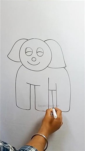 How to Draw a Cute Puppy 🐶✨ | Easy Pencil Dog Drawing Tutorial #shortsfeed #shorts #art