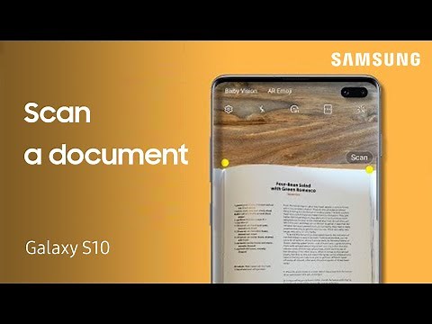 How to scan a document on the Galaxy S10 or Note10 using Scene Optimizer | Samsung US