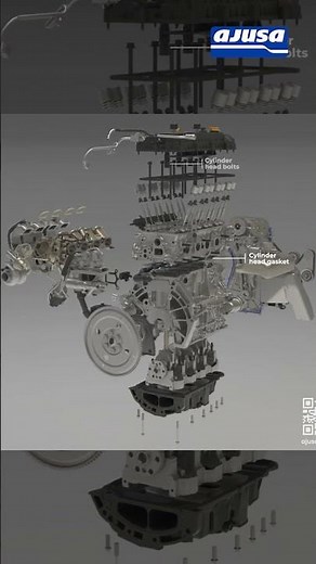 Do you know how many parts make an engine run? Discover it exploded 🔧💥