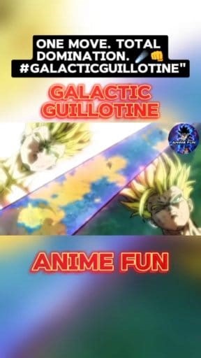One move. Total domination. ☄️👊 #GalacticGuillotine" | Anime Fun