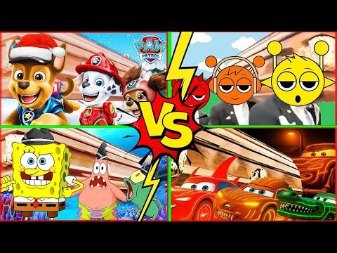 Sprunki & Lightning McQuenn & Paw Petrol & The SpongeBob - Coffin Dance | TILES HOP