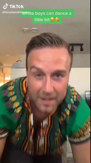 White Guy Freestyle Dancing in Afro Kontrol Challenge