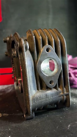 Porting a GY6 Head for MORE POWER 🔥 #gy6 #gy6nation #scooterperformance