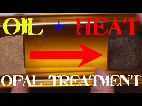 How to Treat Opal With Oil and Heat. Matrix Opal Fairy Opal