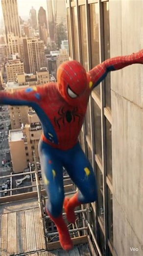 dancing spider man। dance with building। #spiderman #viralshorts #ytshort