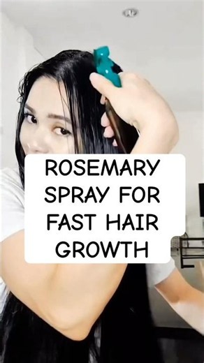 How to use Rosemary to grow hair fast. #hairgrowth #hairgrowthspray #hairspray #hairjourney