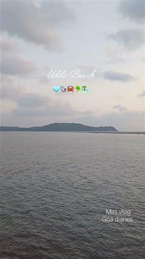 🐚🦀🩵 Uddo beach #minivlog #goadiaries #love #ytshorts