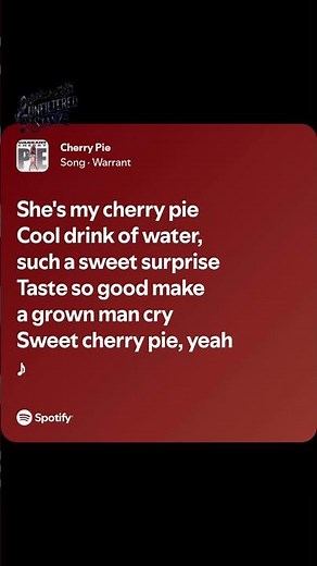Ultimate Rock Anthem! ⚡ Warrant - Cherry Pie (Lyrics) #trending #viral #fyp #offcampus #cherrypie