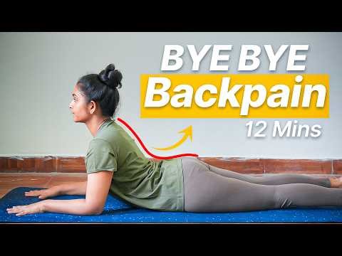 12 Min Stretches for Back Pain Relief | Release Tension & Calm Your Mind | Yogaholic with Kratika