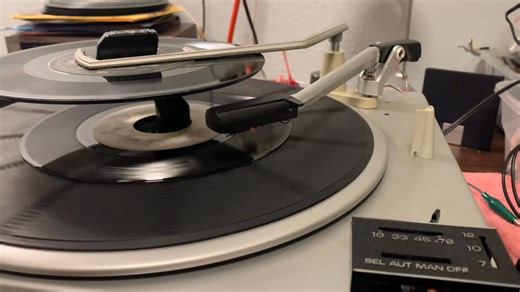 From our friend Bill, this #RCA came in and I bumped it up in the queue thinking after two weeks of basket cases this would be a quick turnaround. Boy, was I in for a surprise. It was an all day project. Previously "acted upon" I spent much of the day tracking down the terrible things that were done to it by somebody else. Incorrect lubrication, parts bent and one missing. We don't have a lot of parts machines here because we manage to usually make everything work, but luckily there's an RCA tha