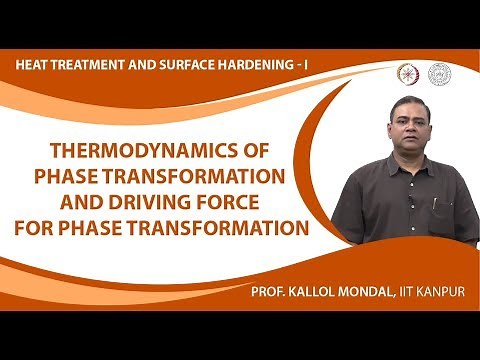 Thermodynamics of Phase Transformation and Driving Force for Phase Transformation