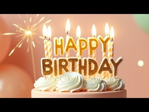Happy Birthday Song 🎉 Cake + Birthday Countdown Video | Vibrant DJ remix 2025 🎂💖