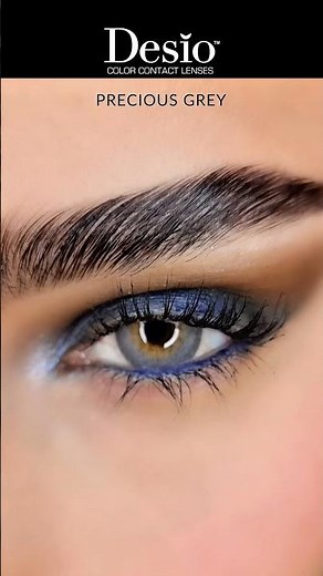 Precious Grey | Desio Grey Color Contacts | Grey Contacts Makeup