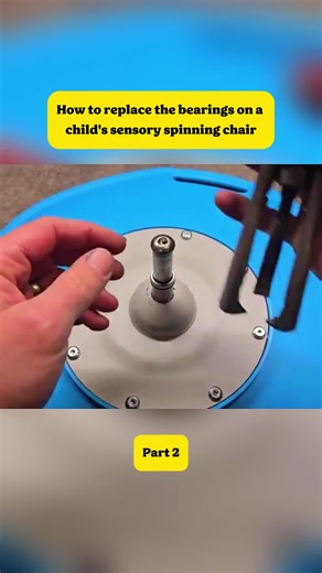 How to replace the bearings on a child's sensory spinning chair #chair #usa #fyp