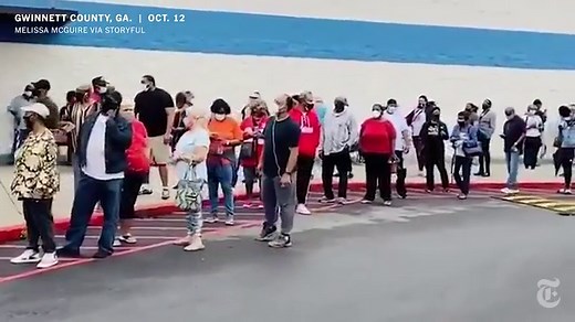 Early Voting Brings Long Lines in Georgia