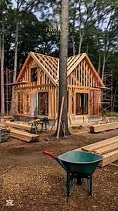 Time Lapse Dream House Construction ( Luxury Modern Home ) Cabin in Nature