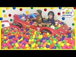 BALL PIT SURPRISE in our house with Toys