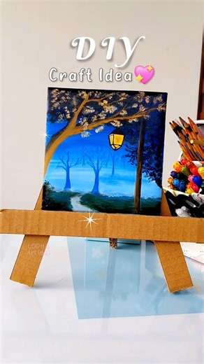 Mini Easel Stand with Cardboard